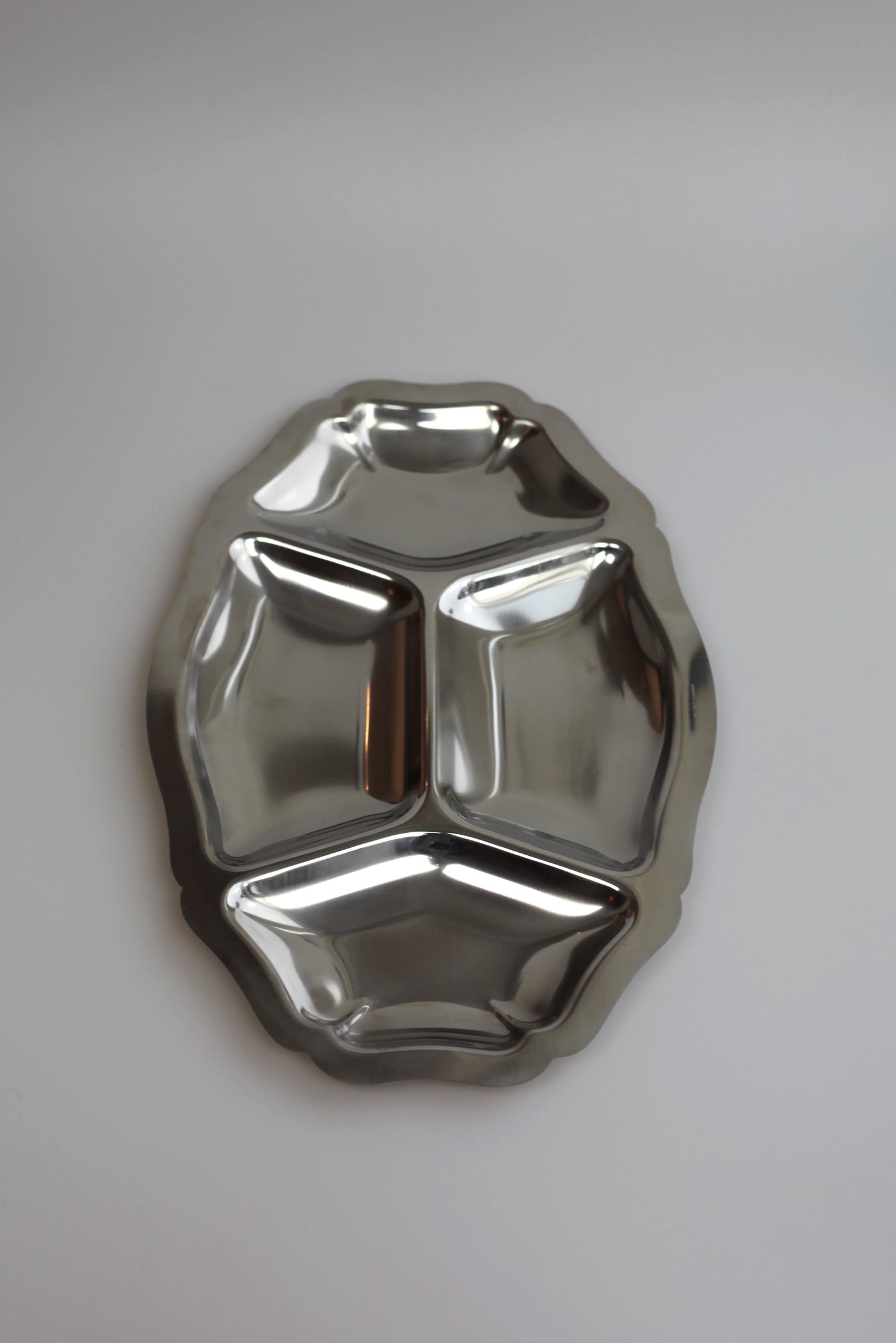 Stainless steel snack plate