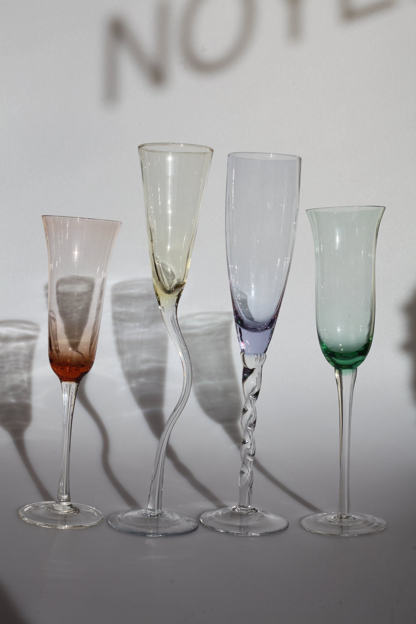 Mixed gekleurde flutes