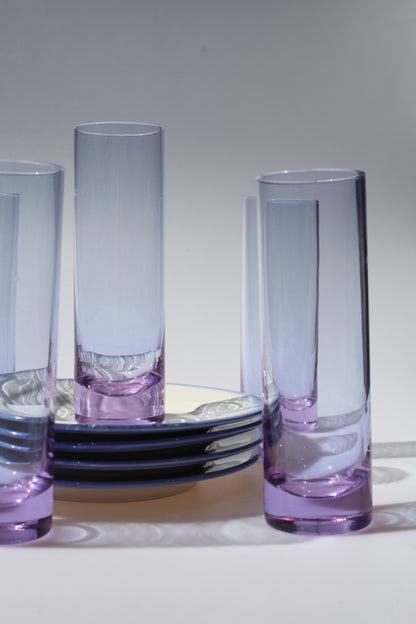 Alexandrite long drink glasses