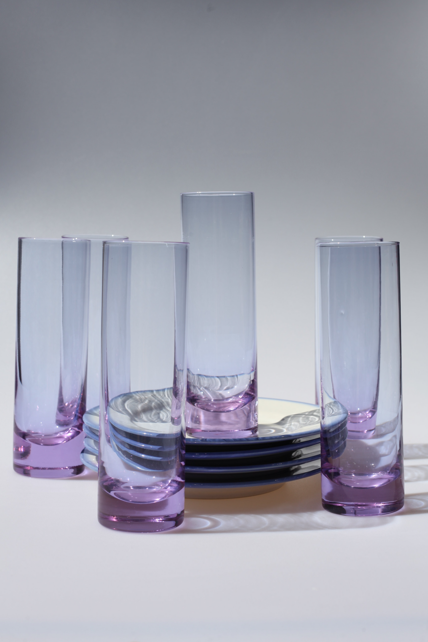 Alexandrite long drink glasses