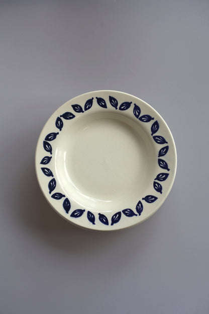 Borden met blauw detail