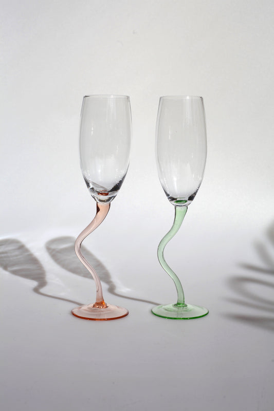 Flutes met wavy voet