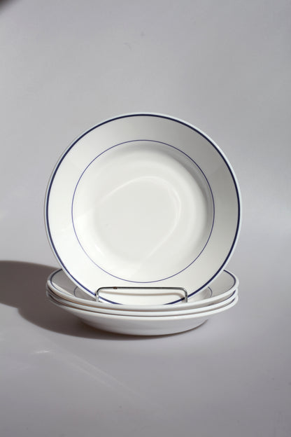 Borden blauwe rand